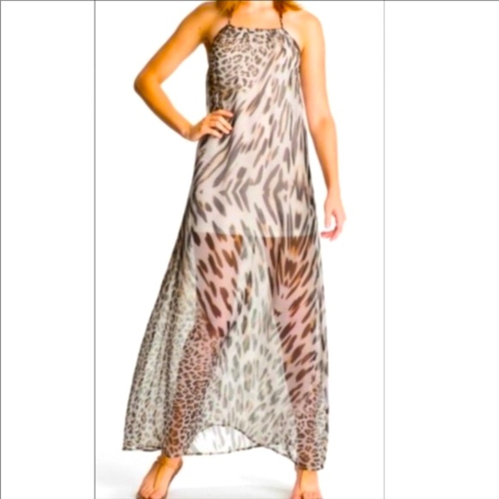New! Young Fabulous & Broke leopard maxi dress